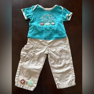 Naartjie Turquoise Baby Top and Pants
